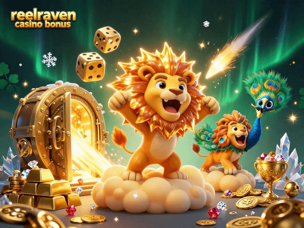 Profitez du bonus ReelRaven Casino avec des gains potentiels grâce à des tours gratuits et des gros jackpots.
