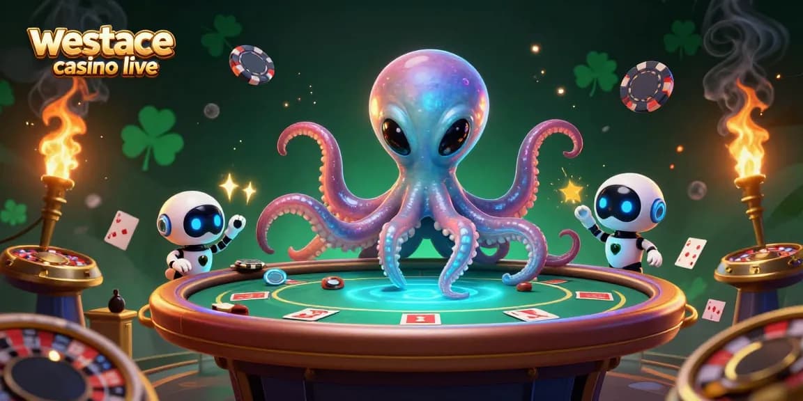 Jouez au westace casino live avec des croupiers en direct et des jeux captivants dans un décor futuriste.