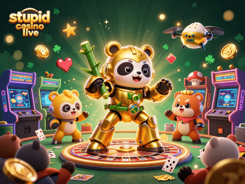 Découvrez le casino live Stupid Casino avec un croupier en direct et des jeux captivants.