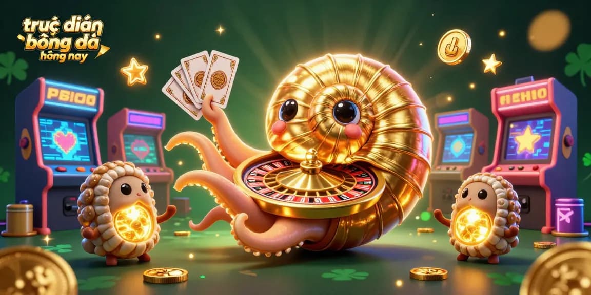 Watch trực tiếp bóng đá hôm nay in high quality with our interactive 3D casino illustration featuring vibrant gaming elements.