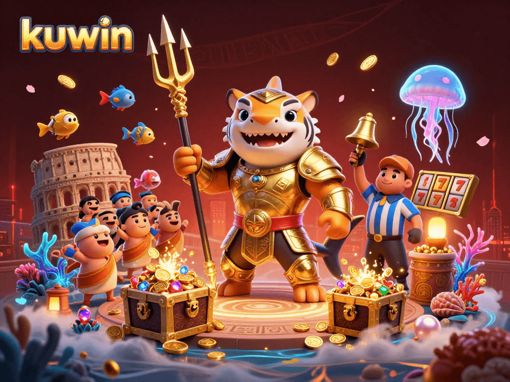 Kuwin reveals exhilarating underwater casino adventures with vibrant characters and dynamic treasure elements.