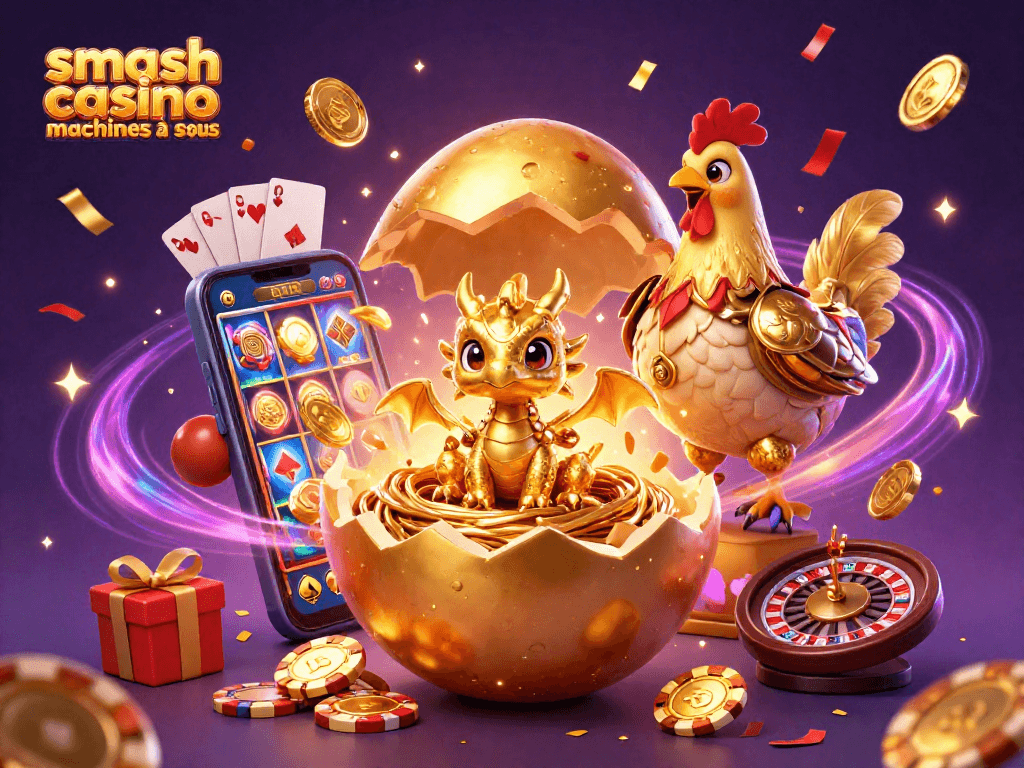 Profitez des machines à sous Smash Casino avec des jeux captivants et des gains dorés!