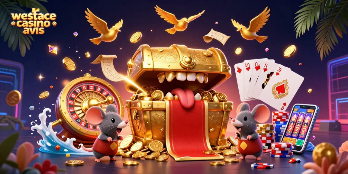 Découvrez westace casino avis avec une scène riche en éléments de jeu captivants et colorés.