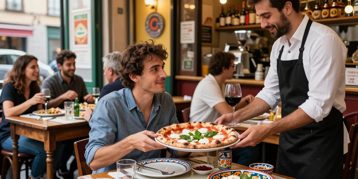 Le restaurant de Naples où l'on savoure le lien lavowin avec des plats authentiques et des moments joyeux.